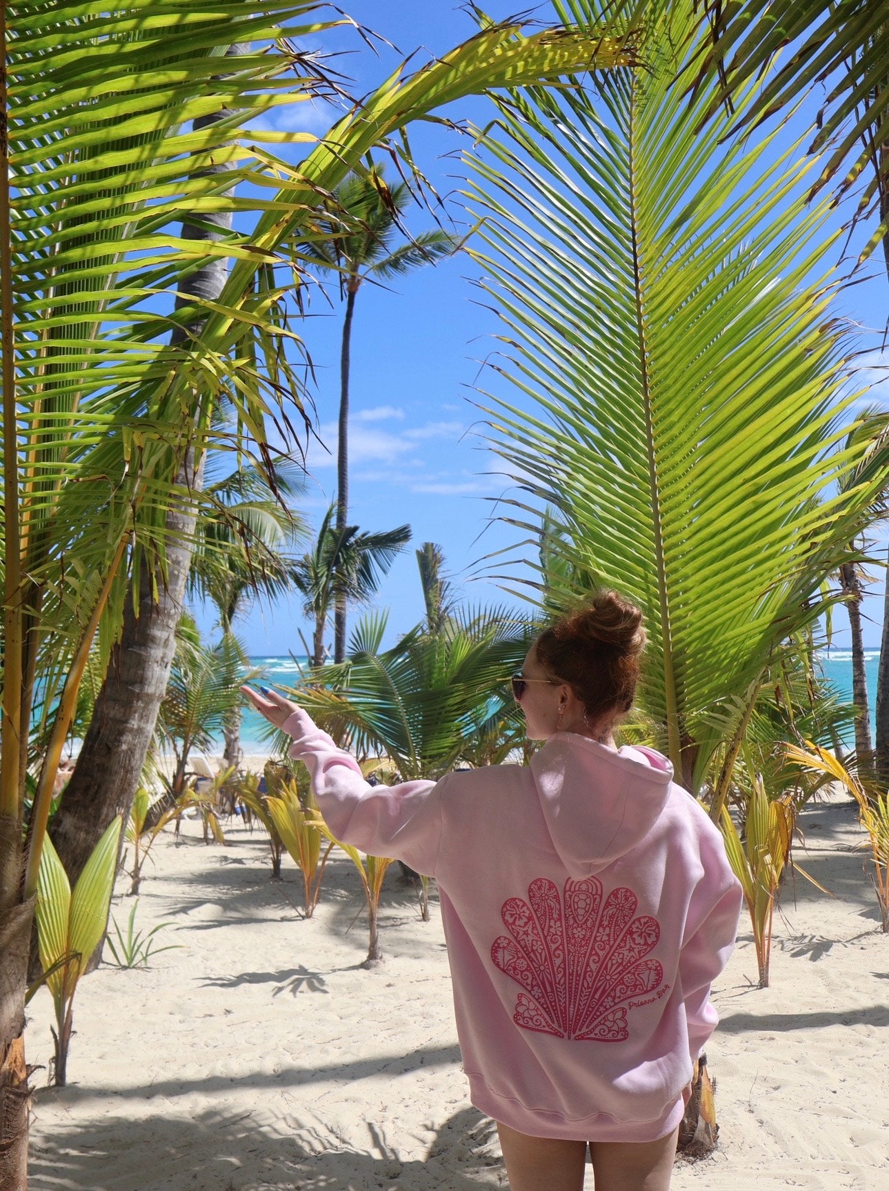 Paradise Hoodie in Sunset Pink