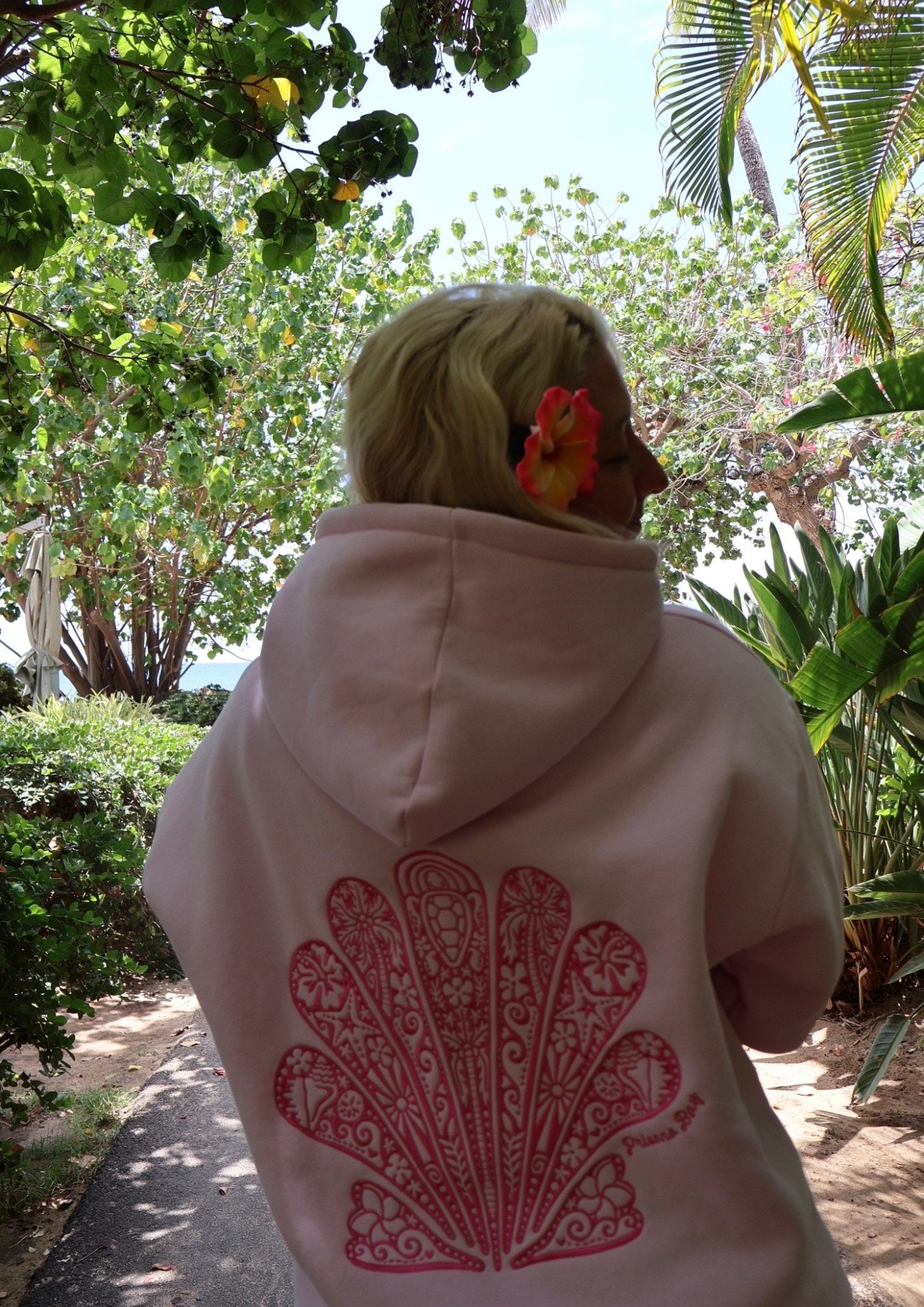Paradise Hoodie in Sunset Pink
