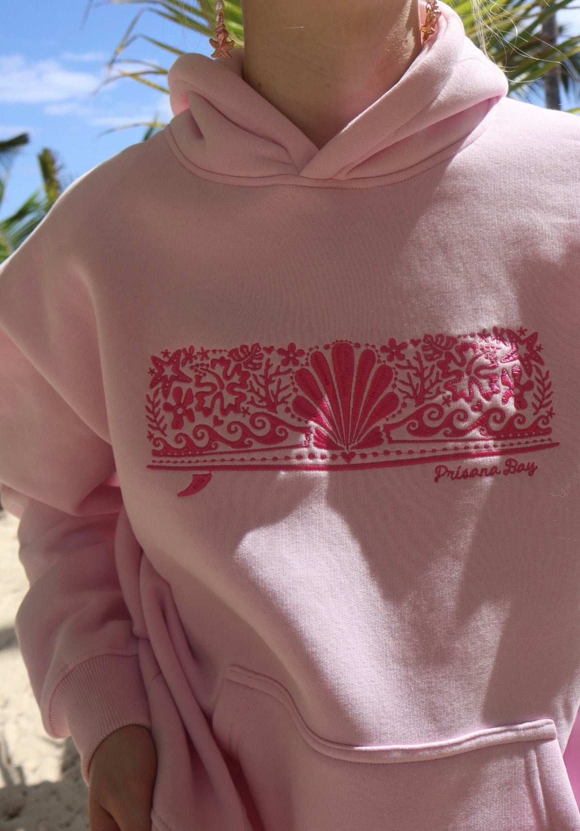 Paradise Hoodie in Sunset Pink