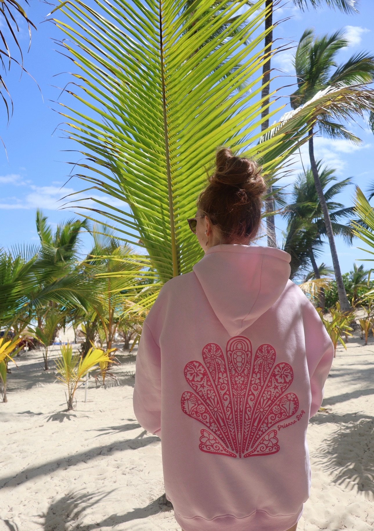 Paradise Hoodie in Sunset Pink