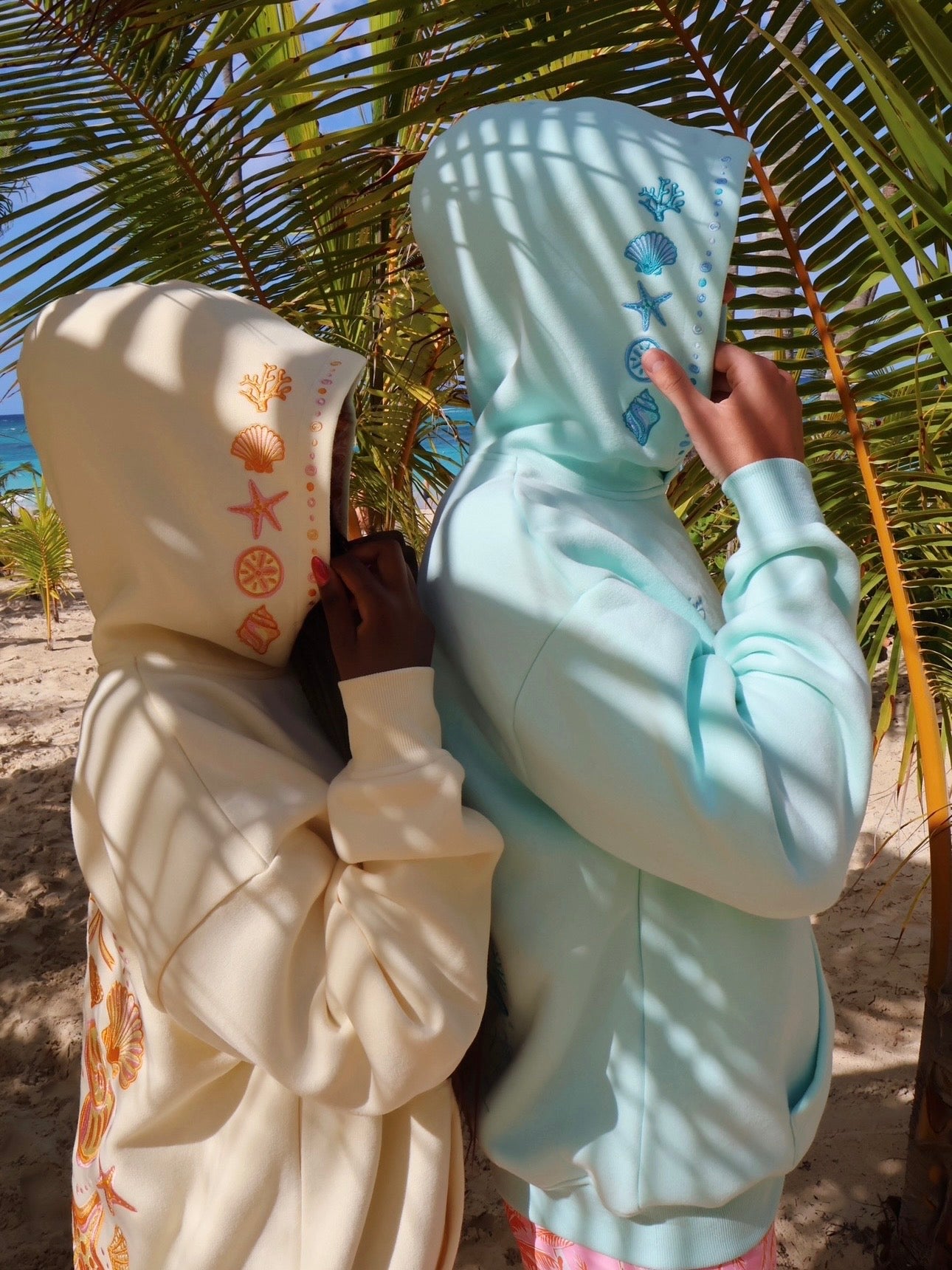 Coastal Hoodie in Aqua