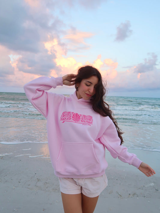 Paradise Hoodie in Sunset Pink