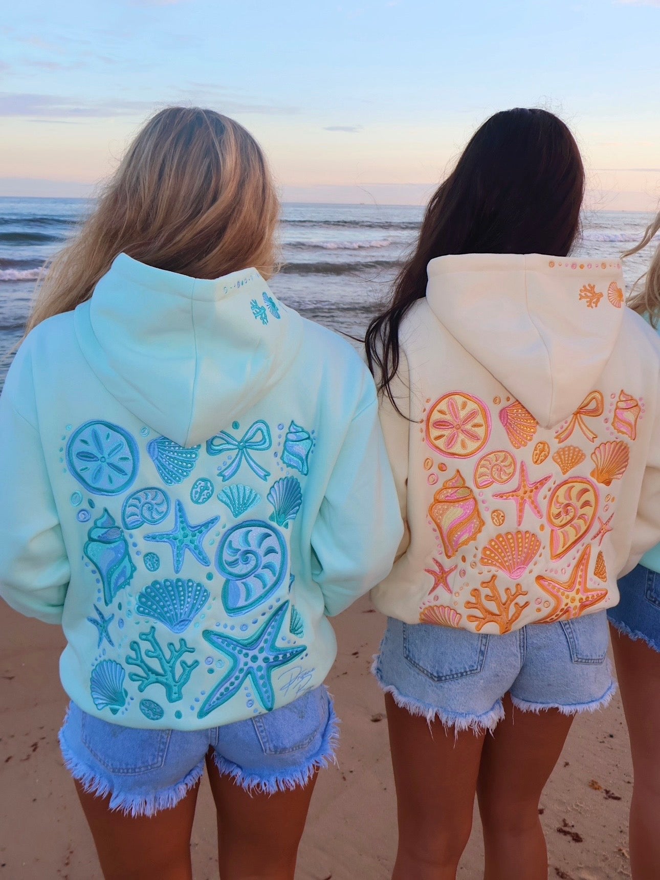 Coastal Hoodie in Aqua