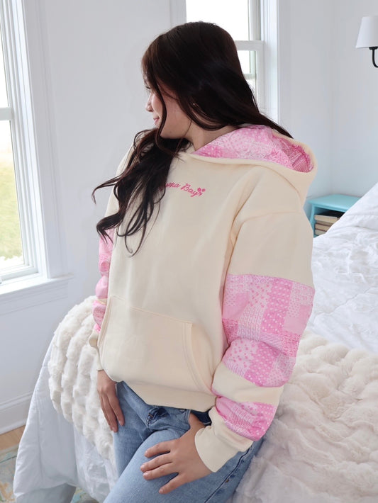 Patchwork Hoodie in Daisy