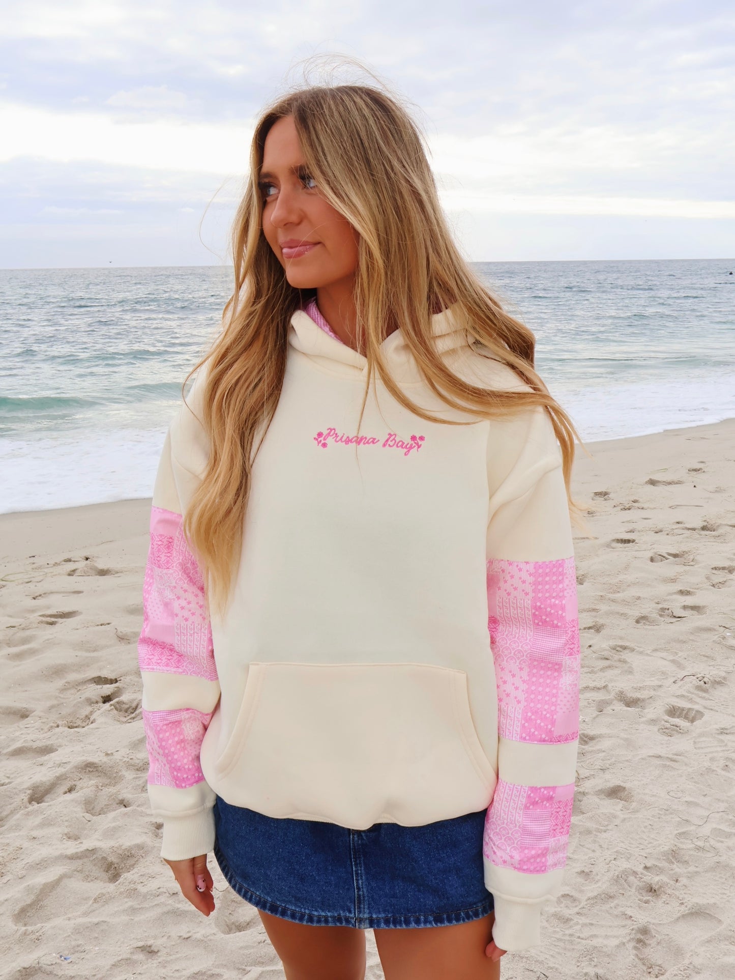 Patchwork Hoodie in Daisy