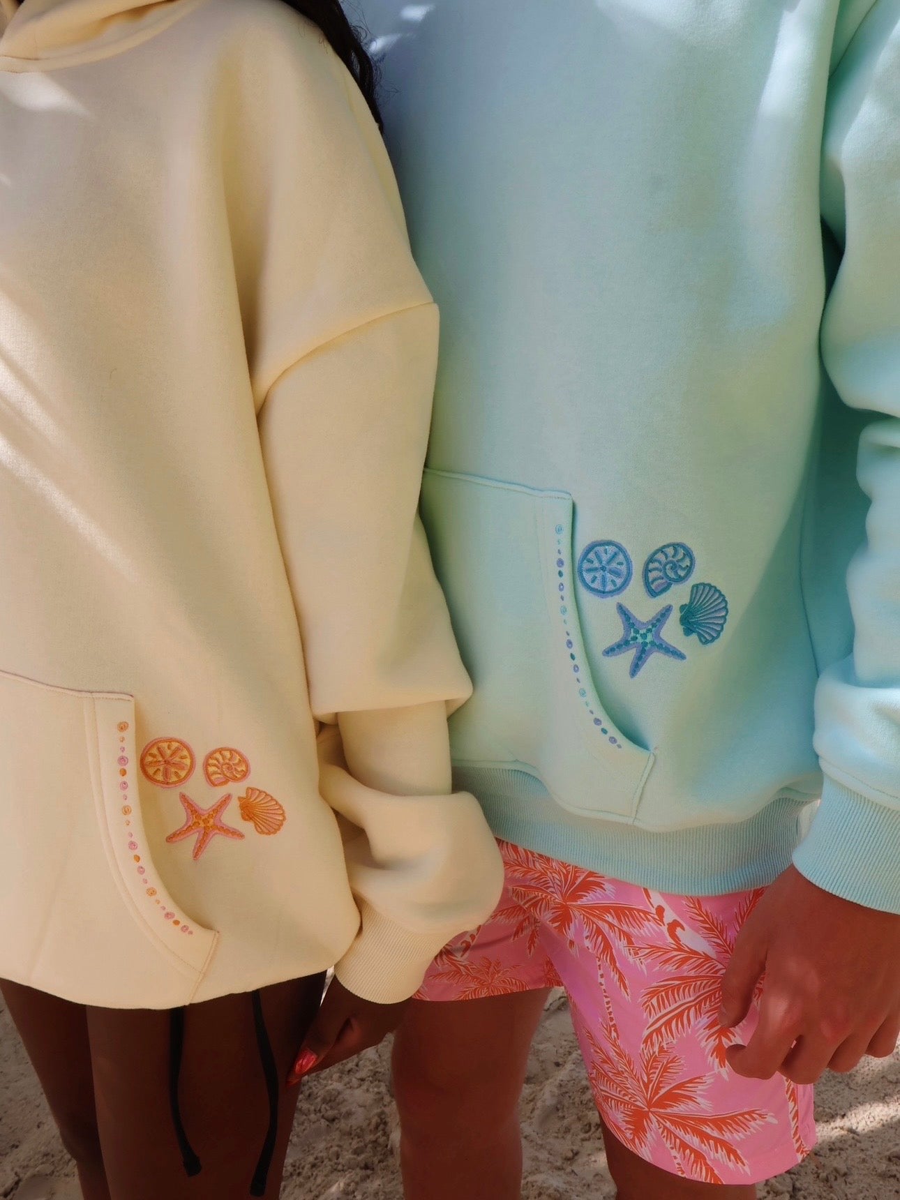 Coastal Hoodie in Aqua