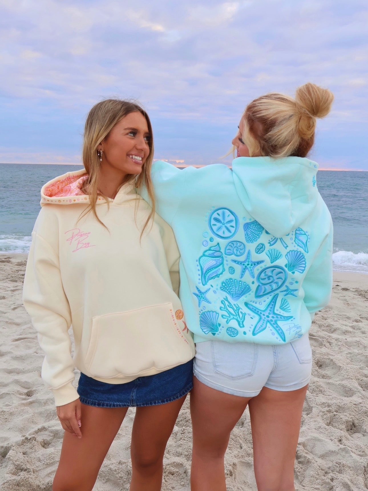 Coastal Hoodie in Aqua