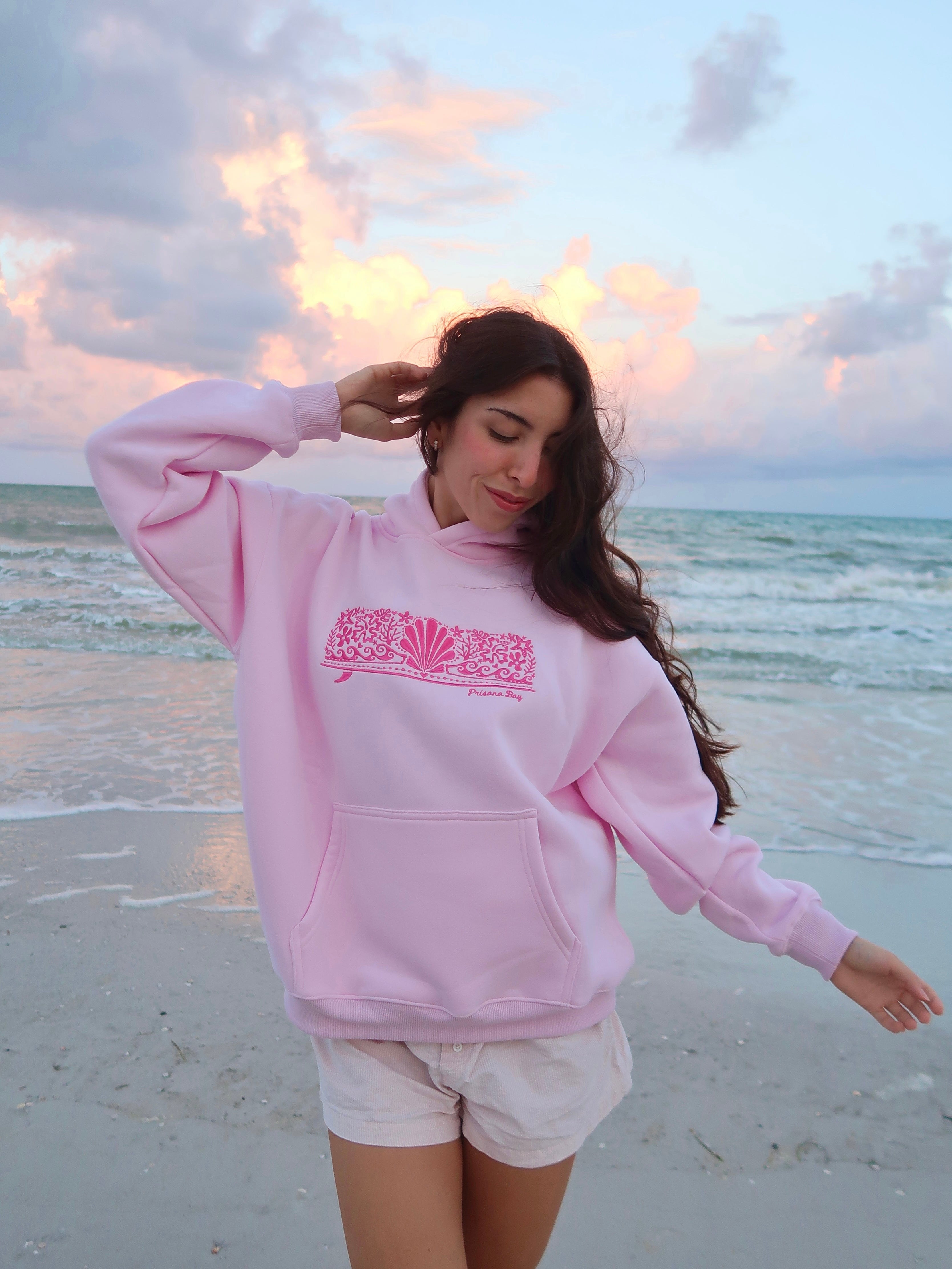 Paradise Hoodie in Sunset Pink – Prisana Bay