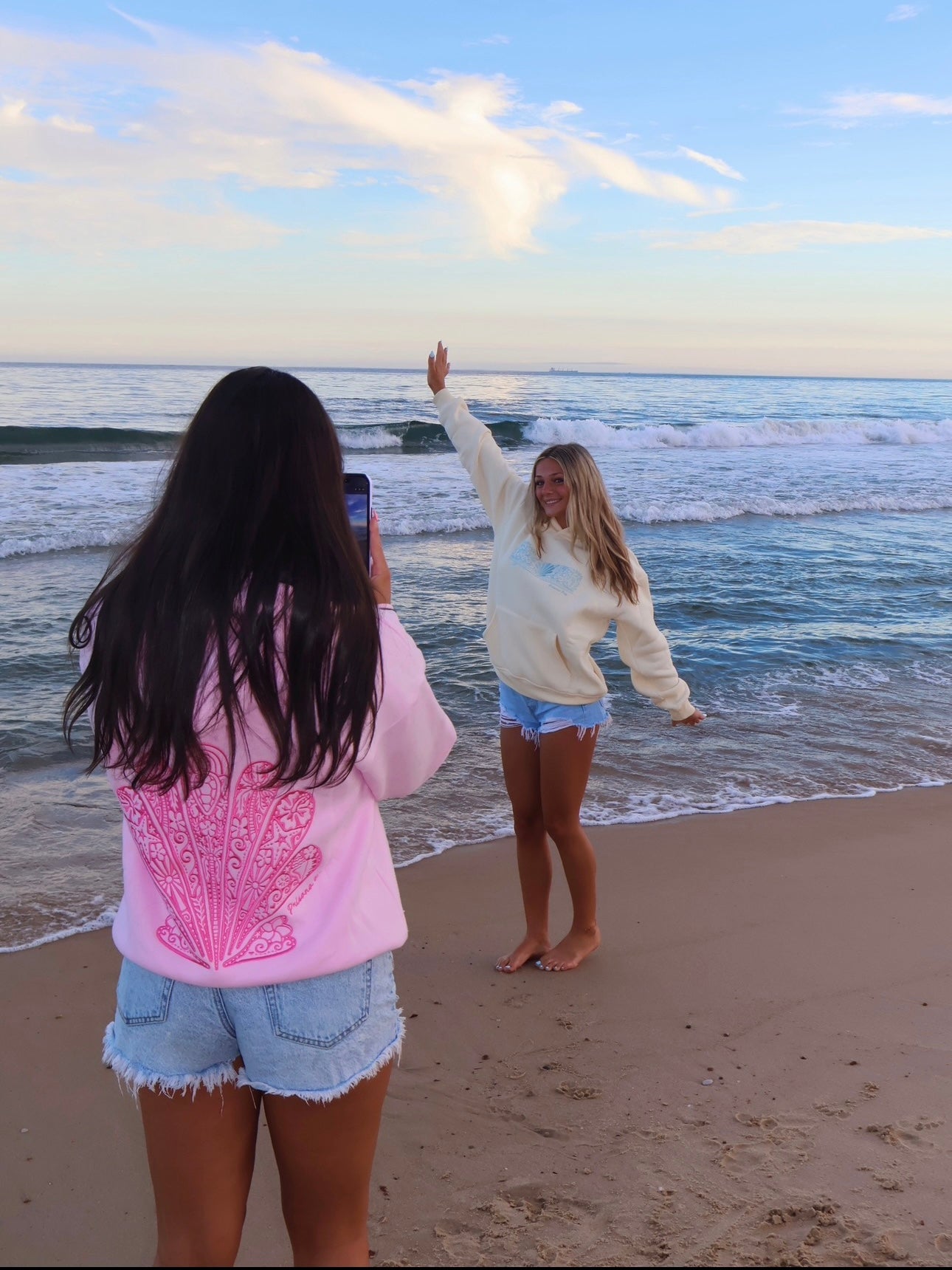 Paradise Hoodie in Sunset Pink